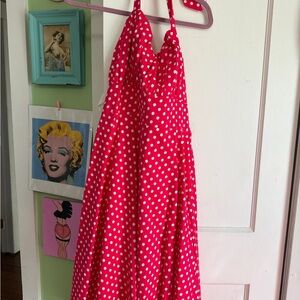Polka Dot Halter Kids One Piece
